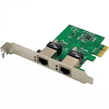 Scheda di rete InLine 51128K Dual Gigabit 2x RJ45 PCIe x1