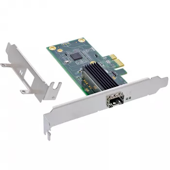 InLine scheda di rete Gigabit, 1x SFP, PCIe x1, incl. staffa low profile