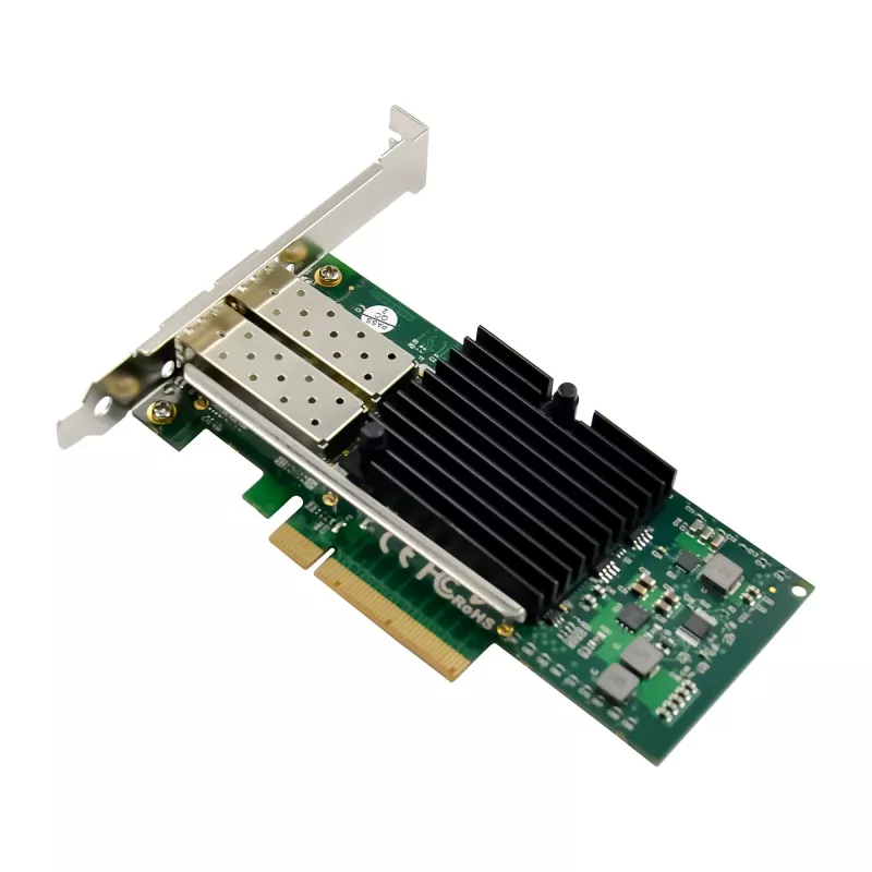 InLine scheda di rete Dual 10 Gigabit, 2x SFP+, PCIe x8, incl. staffa LP