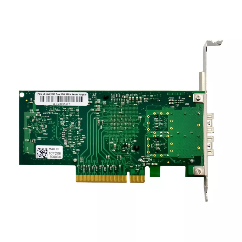 InLine scheda di rete Dual 10 Gigabit, 2x SFP+, PCIe x8, incl. staffa LP