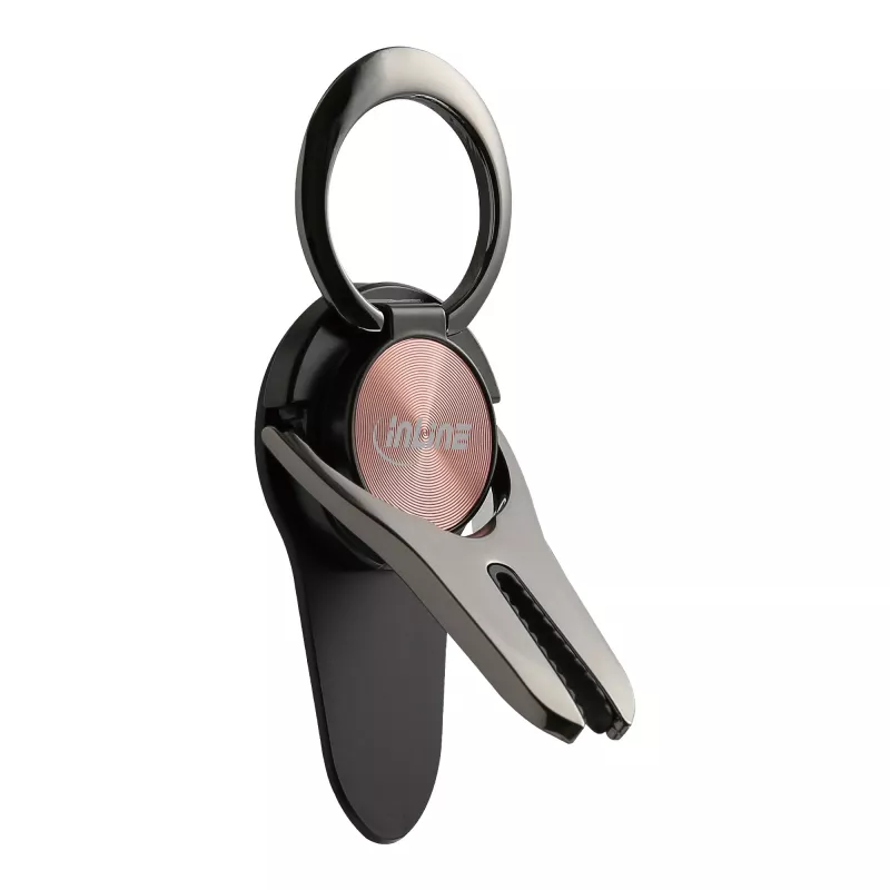 InLine supporto auto 3-in-1 per smartphone, stand, anello per dita, oro rosa