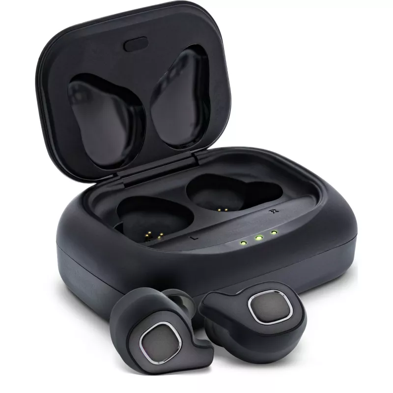 InLine PURE Air TWS, cuffie in-ear Bluetooth con custodia Qi e powerbank