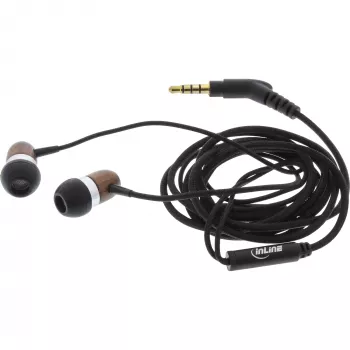 Cuffie InLine woodin-ear headset in-ear