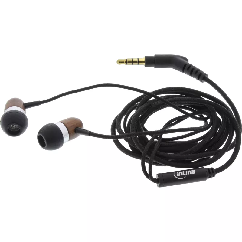 Cuffie InLine woodin-ear headset in-ear