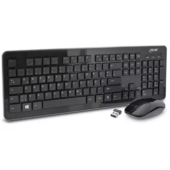 InLine Design Desktop-Set, USB 2,4 GHz, max. 1600 dpi, nero, TEDESCO