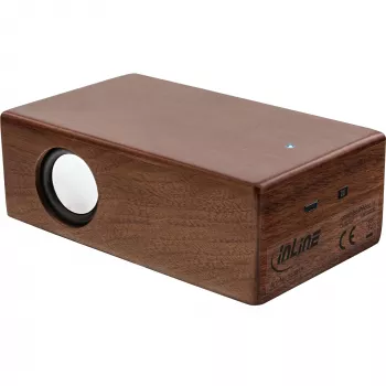 InLine woodbrick, altoparlante a induzione in vero case in legno