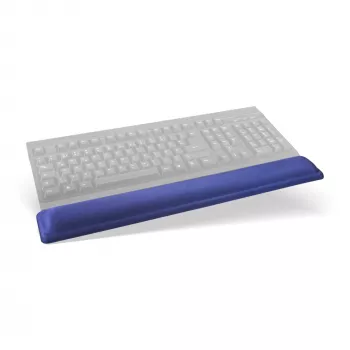 InLine Poggiapolsi in gel per tastiera, blu, 464x60x23 mm