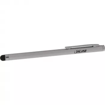 InLine stylus, penna per touchscreen di smartphone e tablet, argento