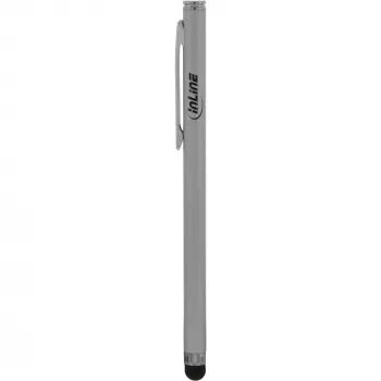 InLine stylus, penna per touchscreen di smartphone e tablet, argento