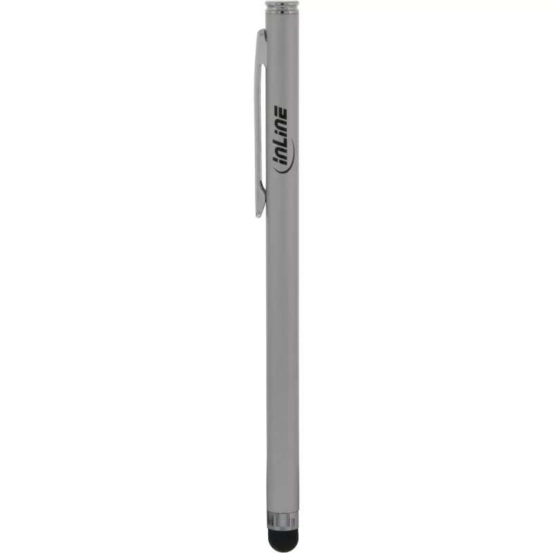 InLine stylus, penna per touchscreen di smartphone e tablet, argento
