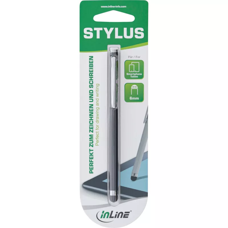 Stylus Pen InLine 55467S per touchscreen nero
