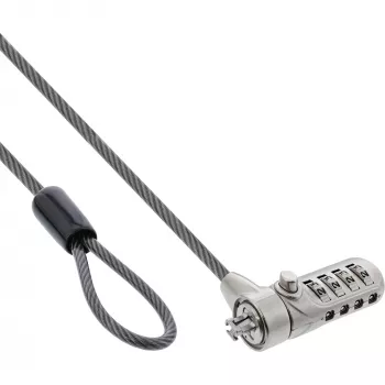 InLine lucchetto di sicurezza per notebook con combinazione numerica 4,4 mm x 2 m