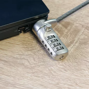 InLine lucchetto di sicurezza per notebook con combinazione numerica 4,4 mm x 2 m