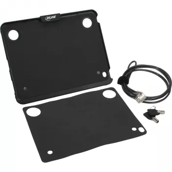 InLine supporto custodia di sicurezza per iPad con lucchetto di sicurezza e chiave 2 m