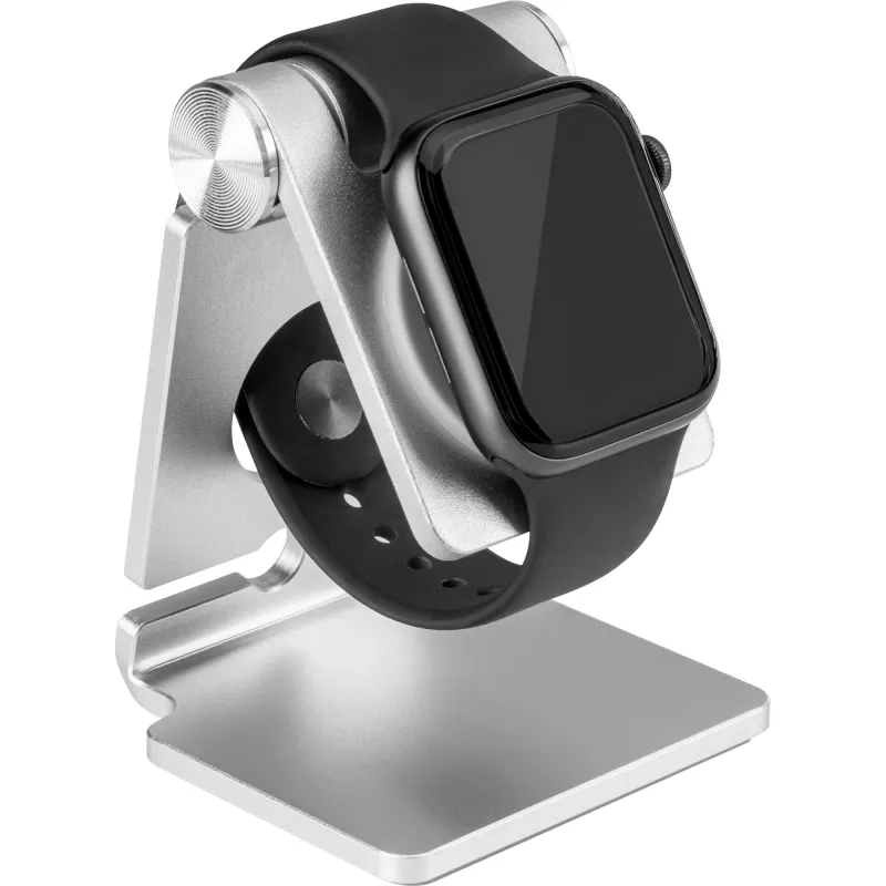 Supporto InLine in alluminio per Apple Watch argento