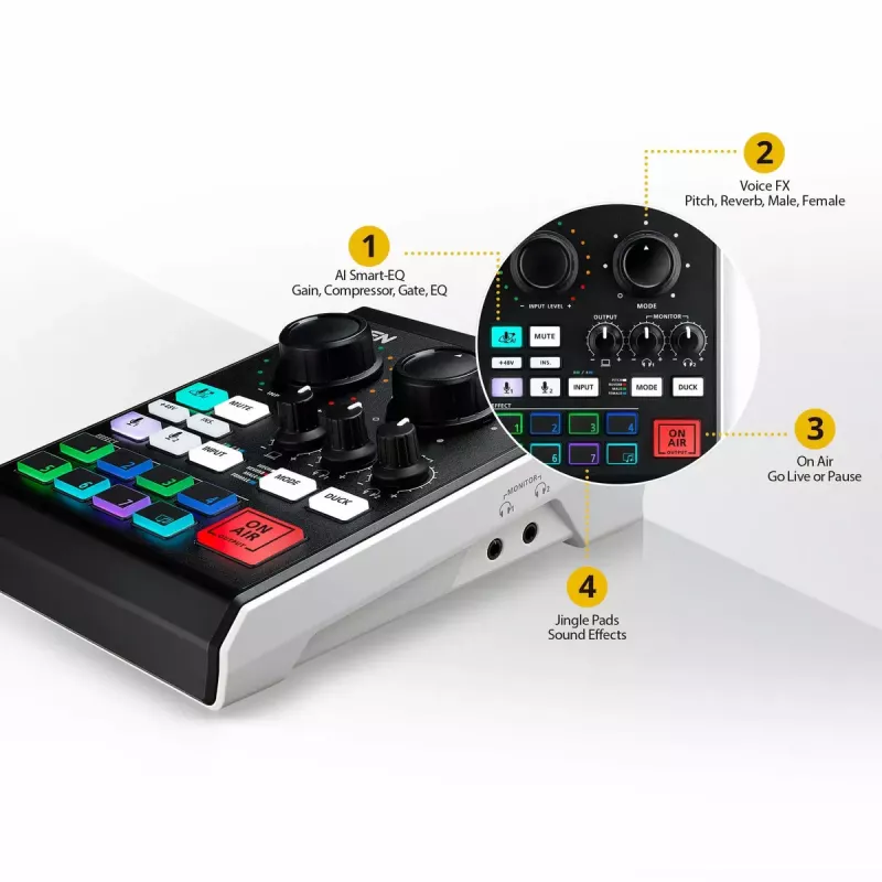 Mixer audio ATEN MicLIVE 6-CH 6 canali 24 bit 96 kHz