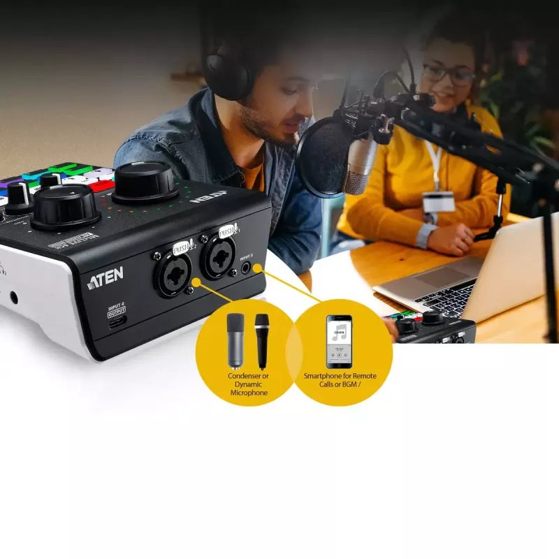 Mixer audio ATEN MicLIVE 6-CH 6 canali 24 bit 96 kHz
