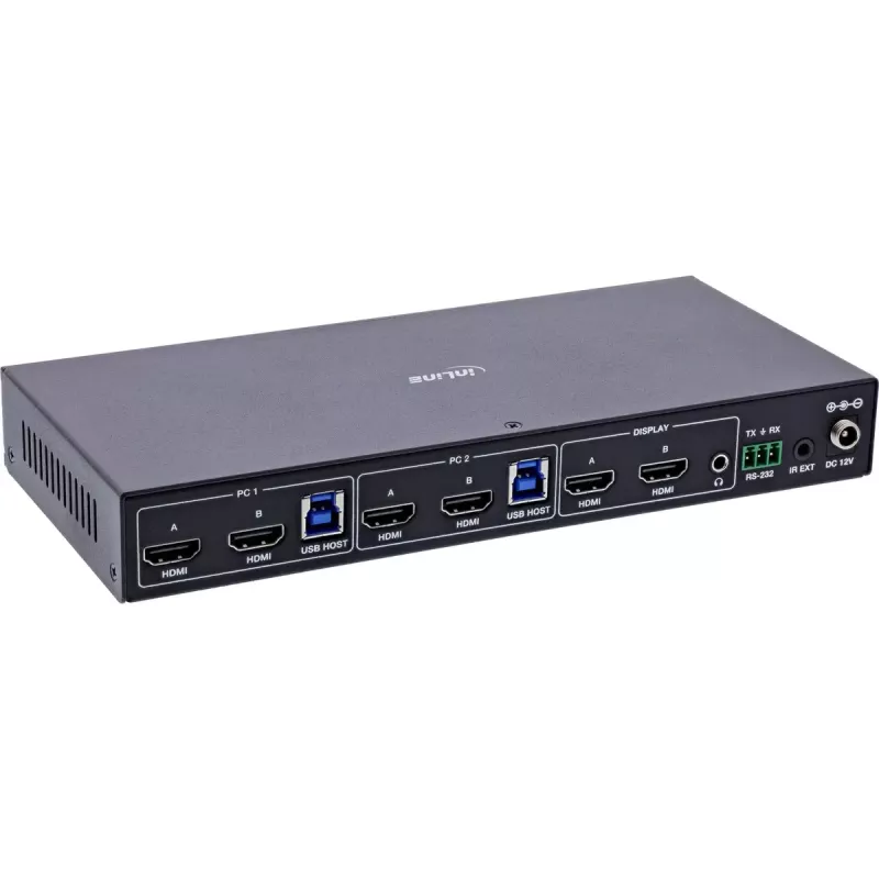 InLine 57885F switch KVM da rack nero
