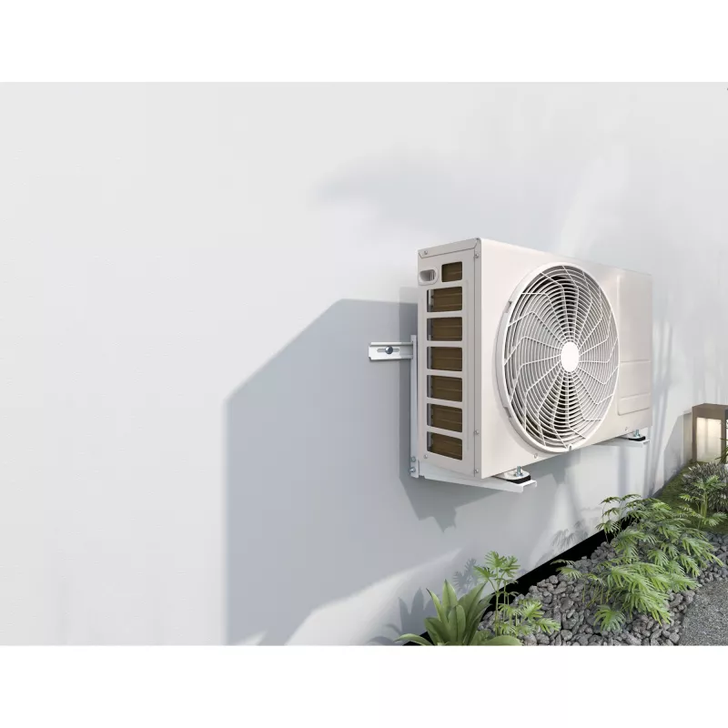 InLine 59998A Staffa per unità esterna di climatizzatore split o pompa di calore, bianco