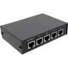 InLine switch RJ45 manuale 1 su 4, 5x connettore femmina RJ45 Fast Ethernet
