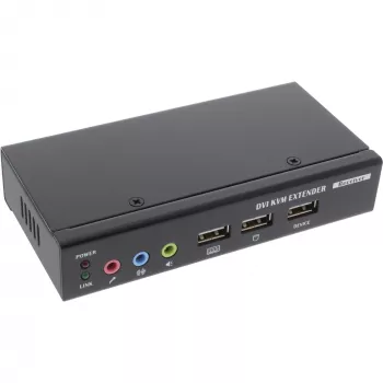 InLine extender KVM DVI USB su cavo TP con audio fino a 50 m