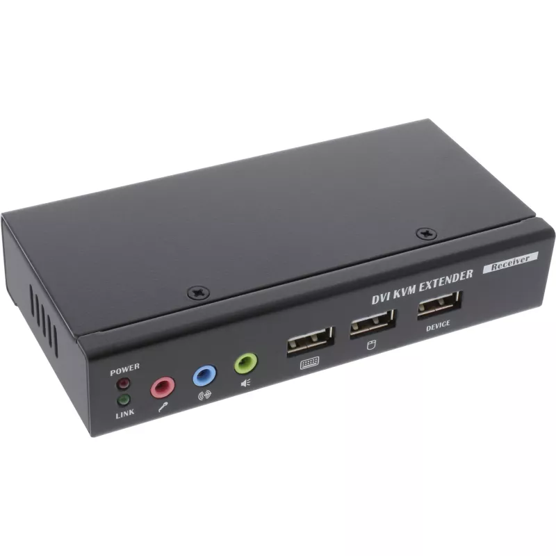 InLine extender KVM DVI USB su cavo TP con audio fino a 50 m