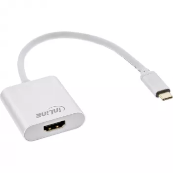 InLine convertitore display USB, connettore maschio USB-C su connettore femmina HDMI (DP Alt Mode) 4K/60Hz