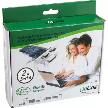 InLine scheda controller PCI Multi-I/O 2 interfacce seriali DB9