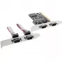 InLine scheda controller PCI Multi I/O 4 porte seriali DB9