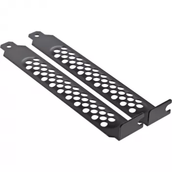 InLine set staffe per slot PCI / PCI-E, forate, 2 pezzi, nero