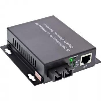 InLine convertitore di rete media 10/100/1000Mb/s TP su FO (SC Duplex), MM, 550 m