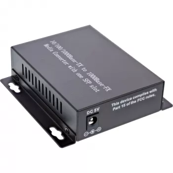 InLine Convertitore multimediale di rete 10/100/1000Mb/s TP a SFP FO, MM, 550m