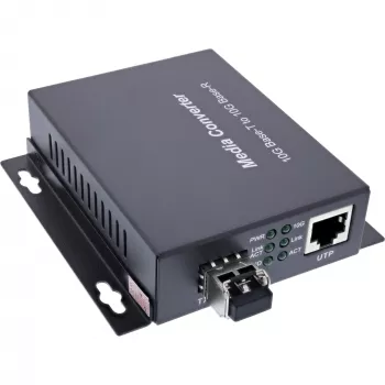 InLine 66659E Convertitore multimediale di rete 10000 Mbit/s 850 nm multimodale nero