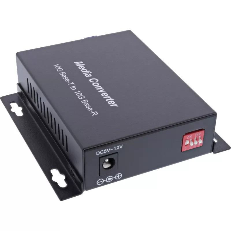 InLine 66659F Convertitore multimediale di rete 10000 Mbit/s 1310 nm monomodale nero