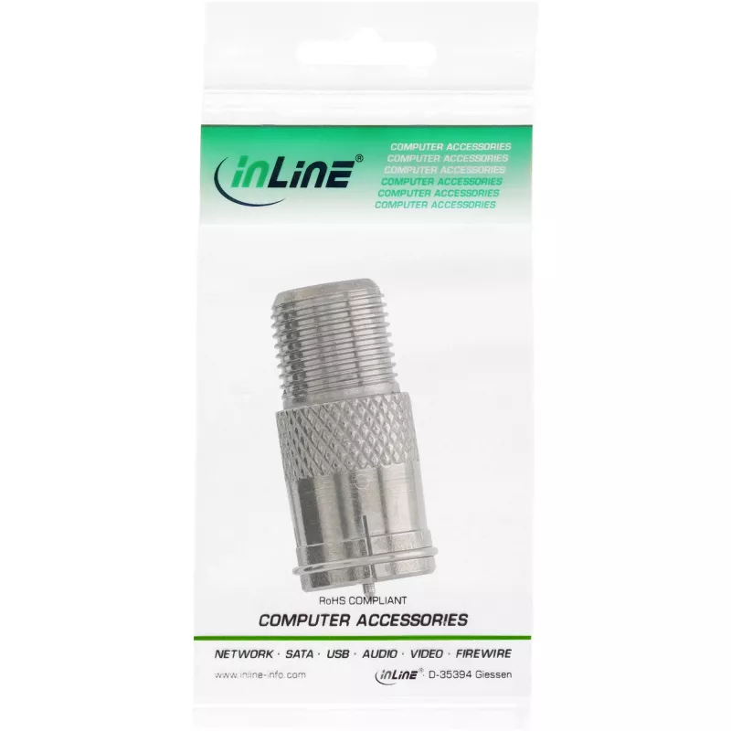 InLine Adattatore F-Quick maschio SAT a F femmina SAT 69923