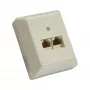 InLine Placca a muro ISDN 2x connettore femmina RJ45 2x 8 porte 69988B