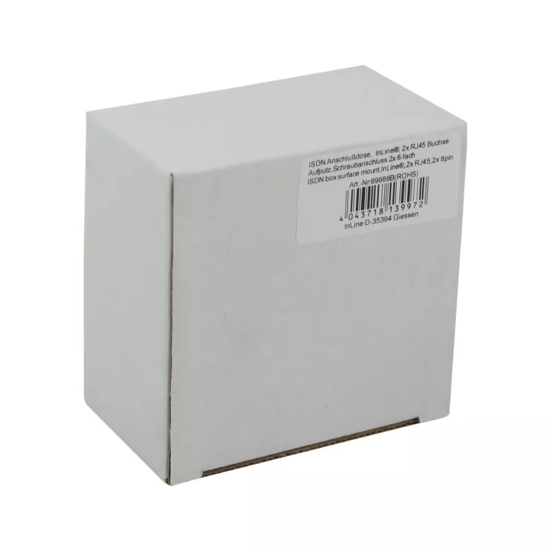 InLine Placca a muro ISDN 2x connettore femmina RJ45 2x 8 porte 69988B