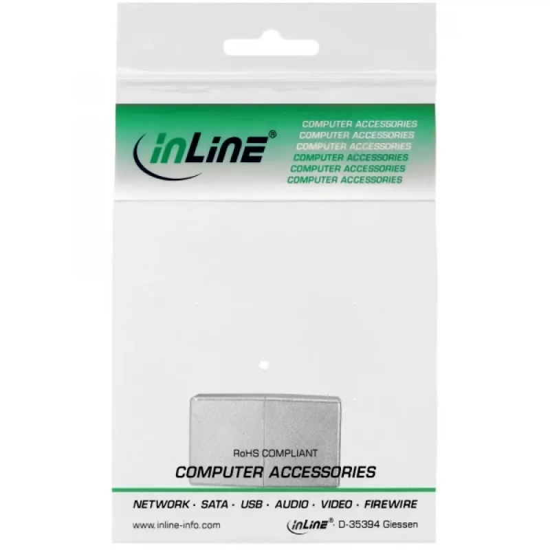 InLine Giunto per patch cable Cat.5e 2x connettore femmina RJ45 schermato dritto