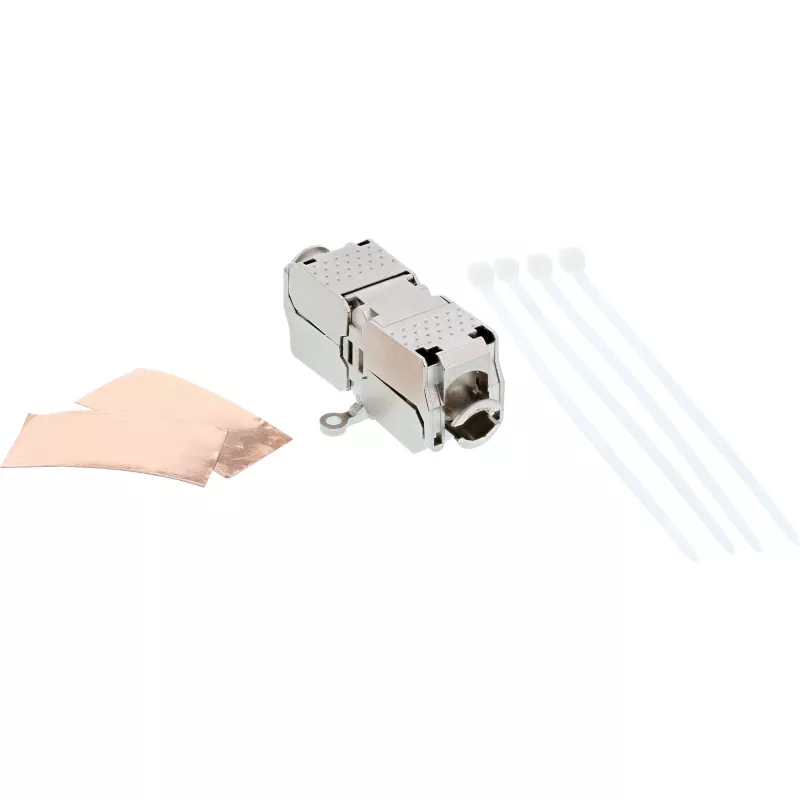 InLine , connettore per cavi, Cat.6A, LSA, schermato
