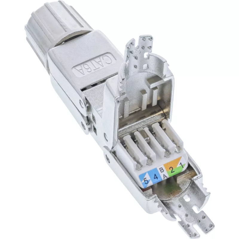 InLine Connettore per cavi Cat.6A schermato giunto senza attrezzi 69992E