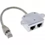 InLine Adattatore a T ISDN Cat.5e connettore maschio RJ45 a 2x connettore femmina RJ45 15cm