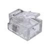 InLine Connettore modulare 6P4C RJ11 da crimpare su cavo tondo, 10 pz.