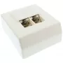 InLine Presa di rete Cat.5e 2x RJ45 da parete bianco RAL9010