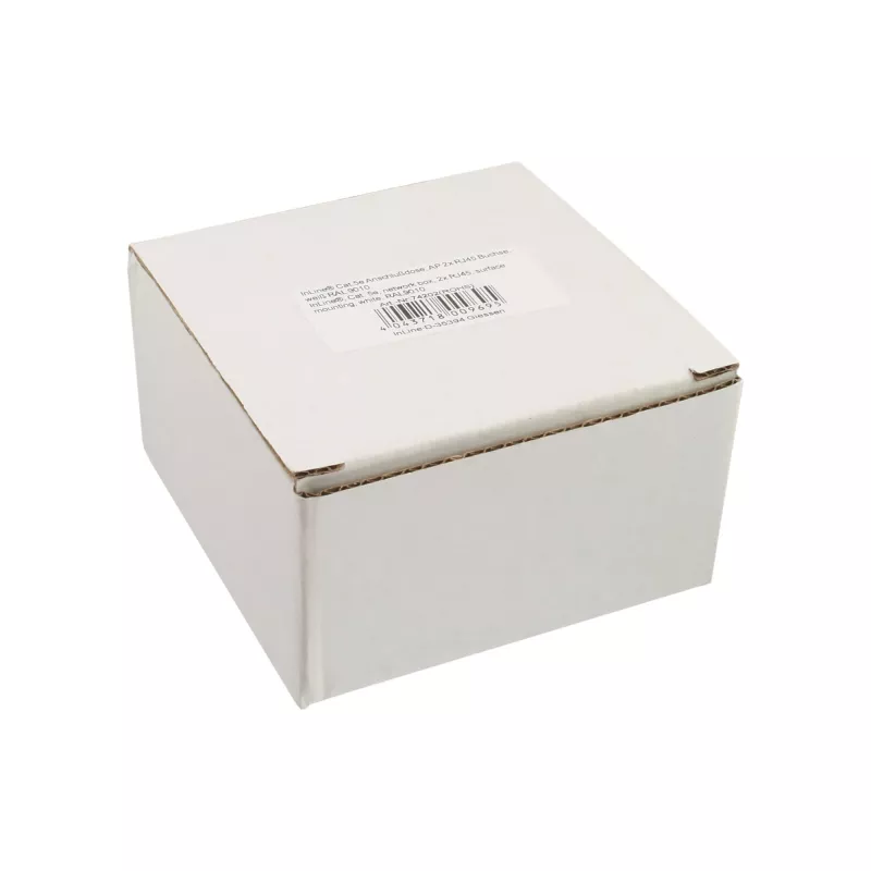 InLine Presa di rete Cat.5e 2x RJ45 da parete bianco RAL9010