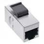 InLine Modulo RJ45 femmina-femmina SNAP-In Cat.6 STP, nero/argento
