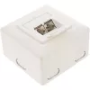 InLine 75602K Presa a muro, montaggio da parete o da incasso, 2x RJ45 verticale
