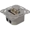 InLine 75602K Presa a muro, montaggio da parete o da incasso, 2x RJ45 verticale
