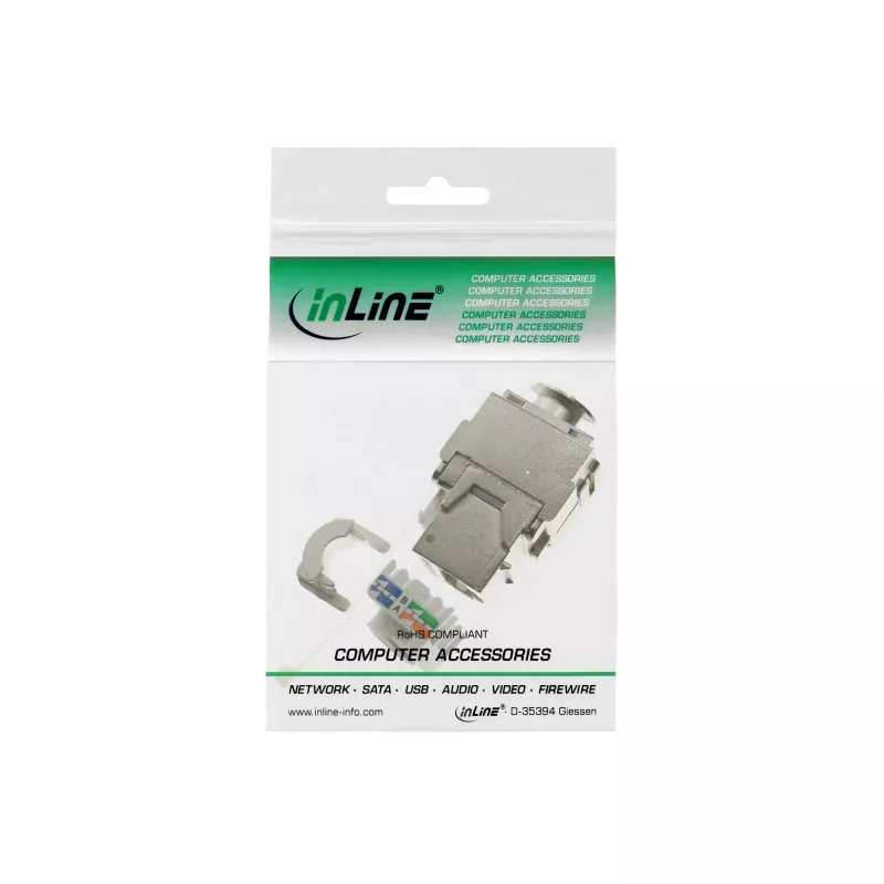 InLine Modulo Snap-In RJ45 Keystone Jack Cat.6a 76201A