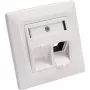 InLine Set cornice per 2x RJ45 femmina/LSA, Keystone SNAP-In, RAL9010
