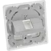 InLine Set cornice per 1x RJ45 femmina/LSA, Keystone SNAP-In, bianco RAL9010